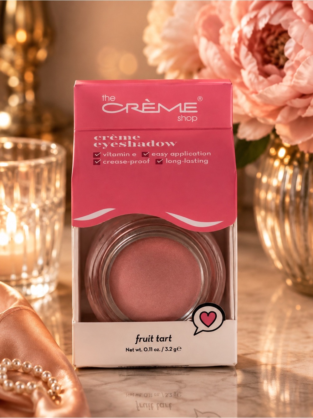 The Crème Shop Fruit Tart Crème Eyeshadow — Pink